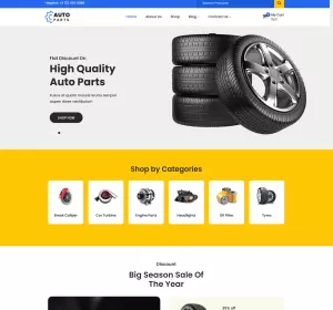 Auto Parts - WordPress Theme