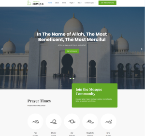 Mosque Masjid - WordPress theme